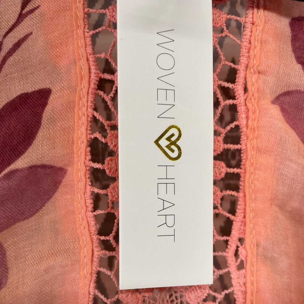 Woven heart Kimono shawl size M - Picture 2 of 3